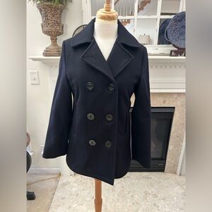 Classic Woolrich Navy Vintage Peacoat